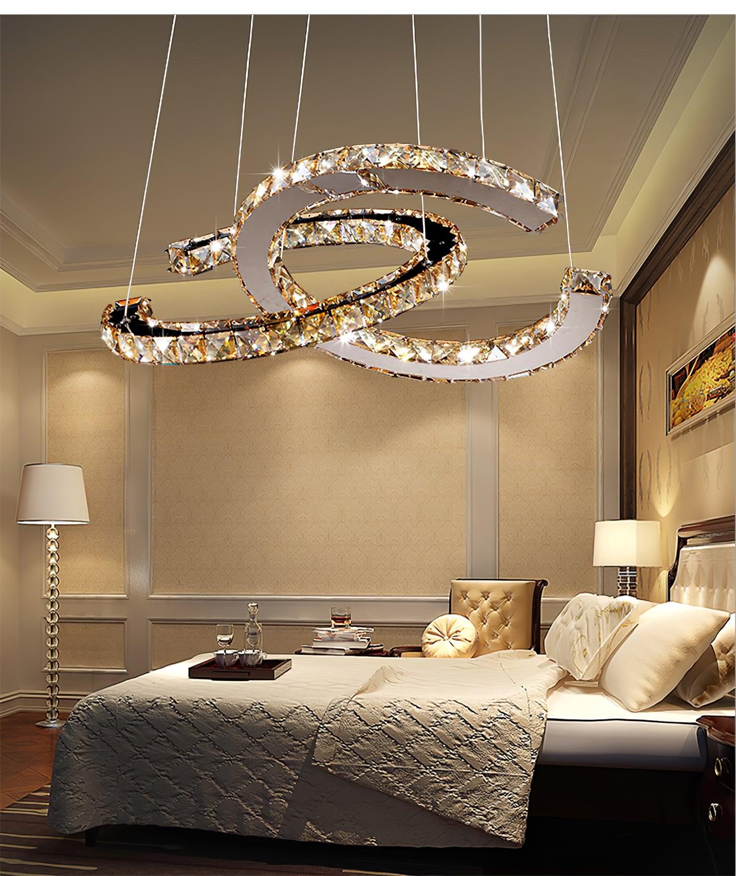 Double C Crystal Chandelier 11