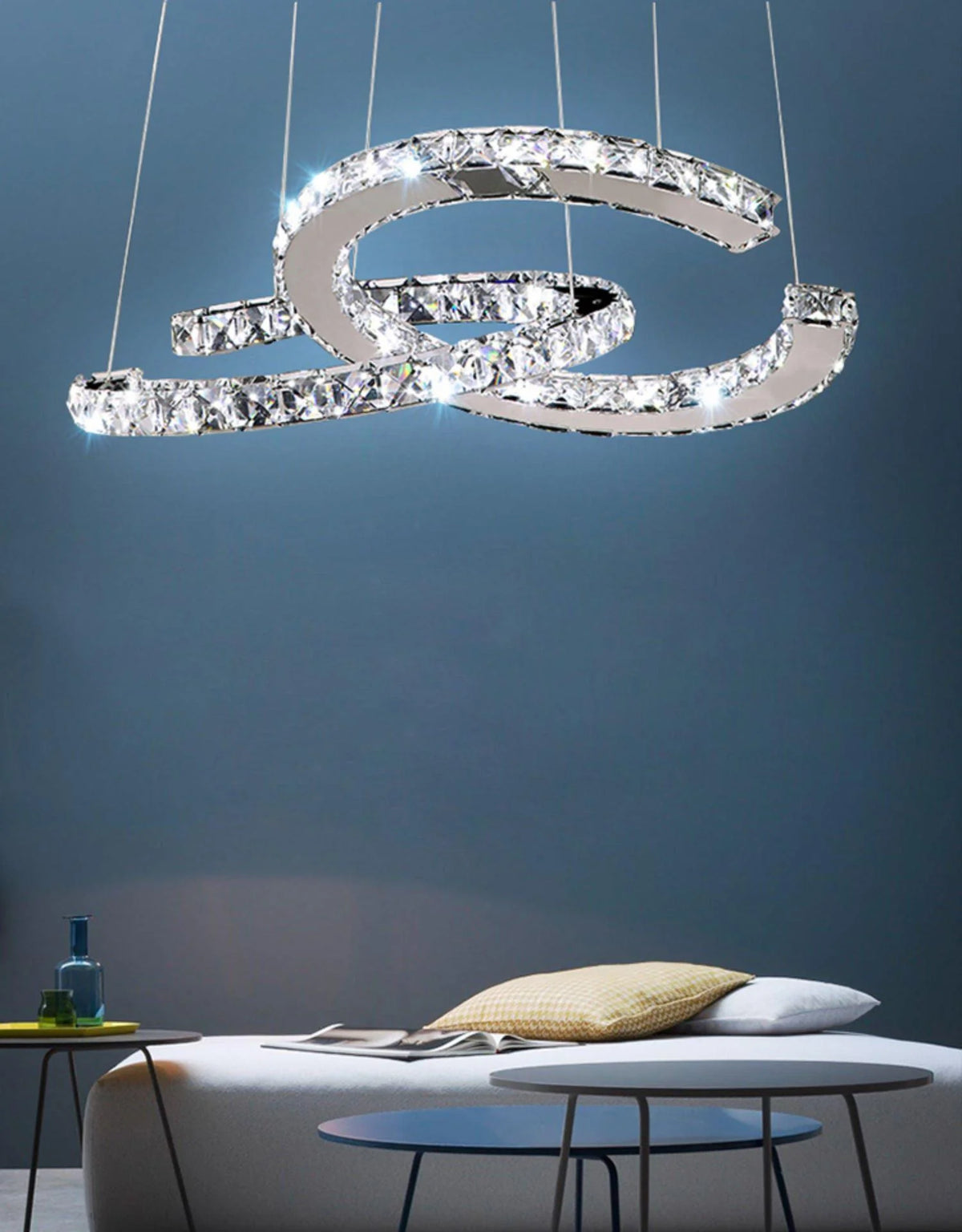 Double C Crystal Chandelier 21