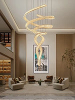 Large Double_Spiral_Crystal_Chandelier