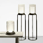 Dual Cylinder Glass Floor Lamp 12