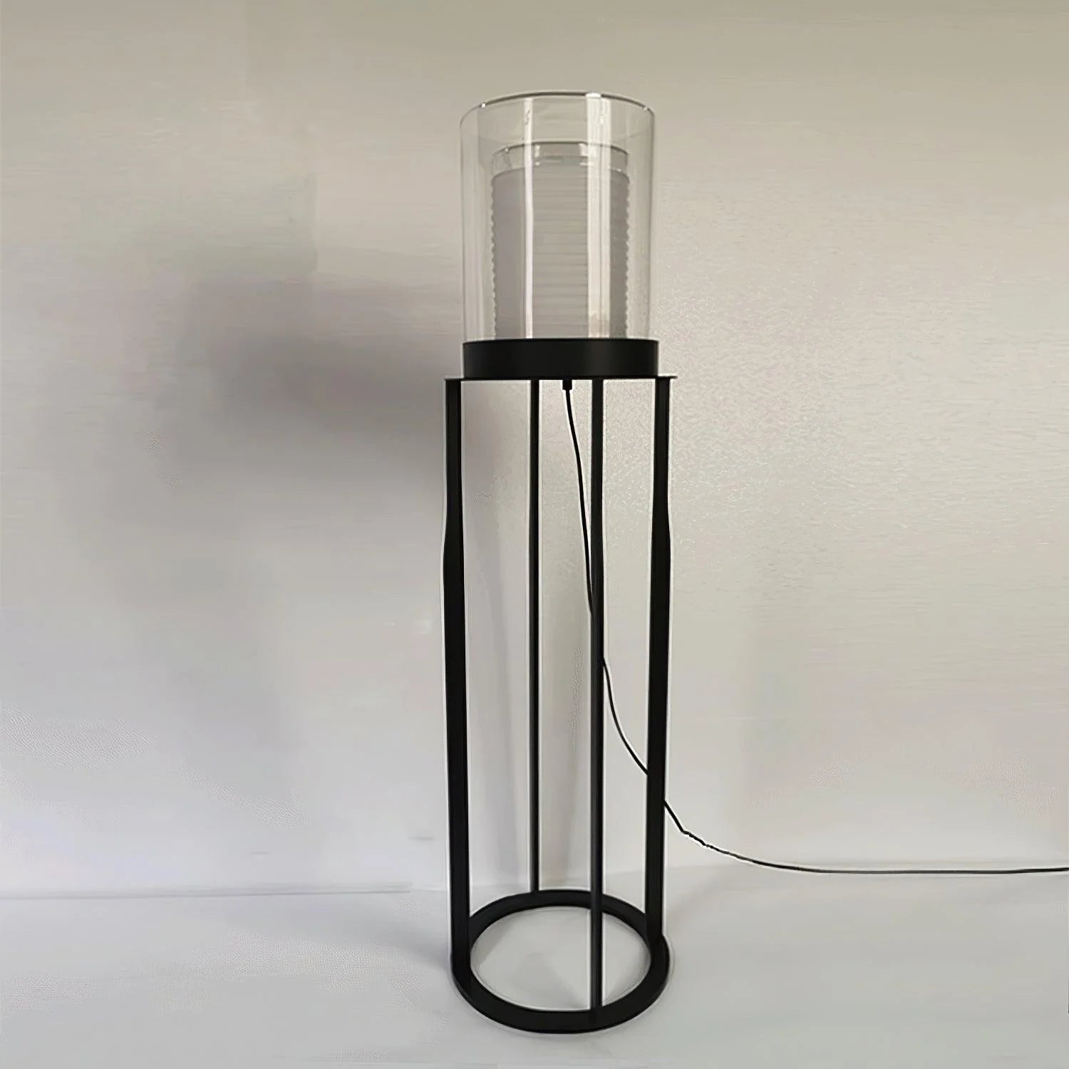 Dual Cylinder Glass Floor Lamp 9