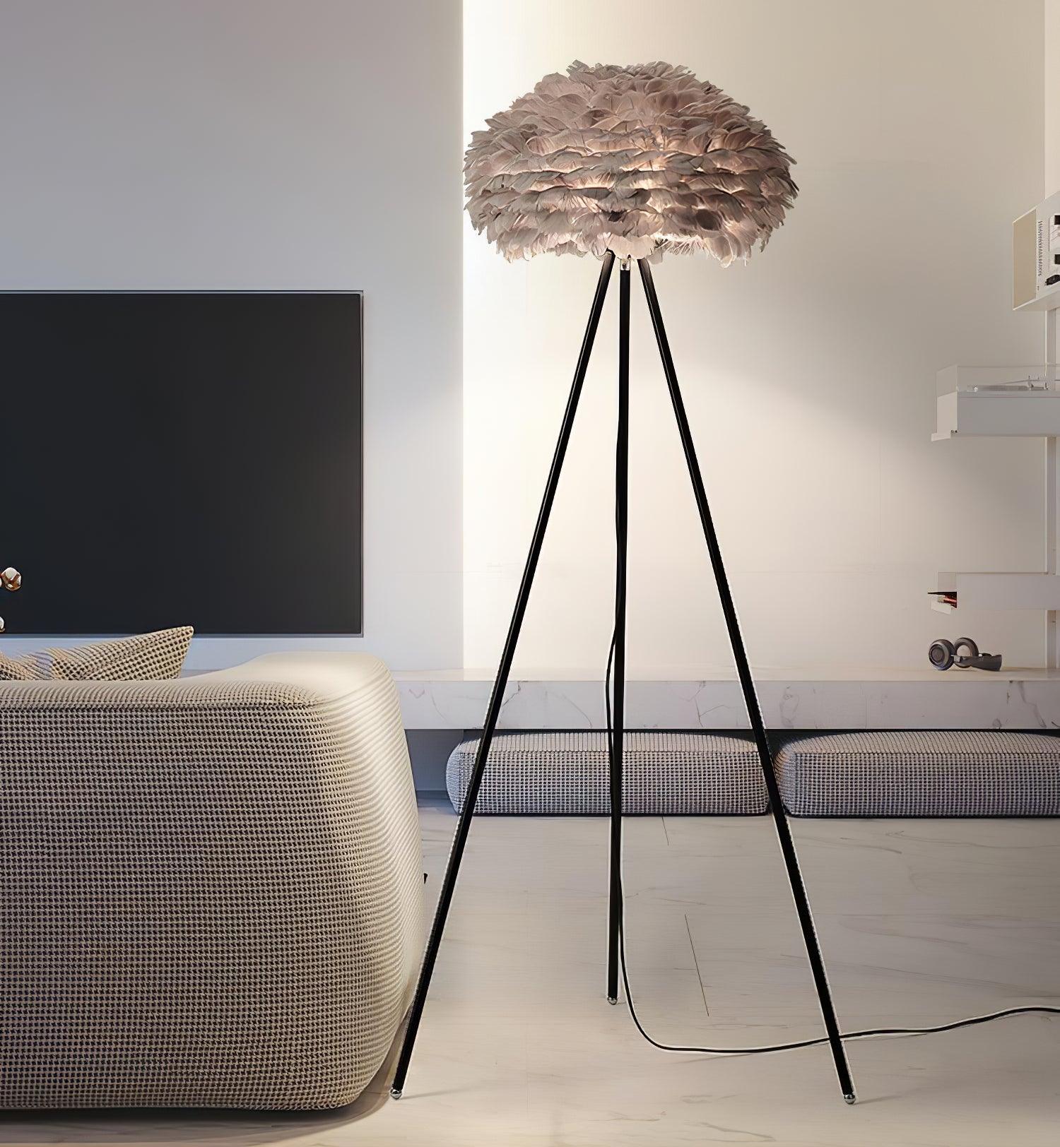 Eos Feather Triangle Floor Lamp 16