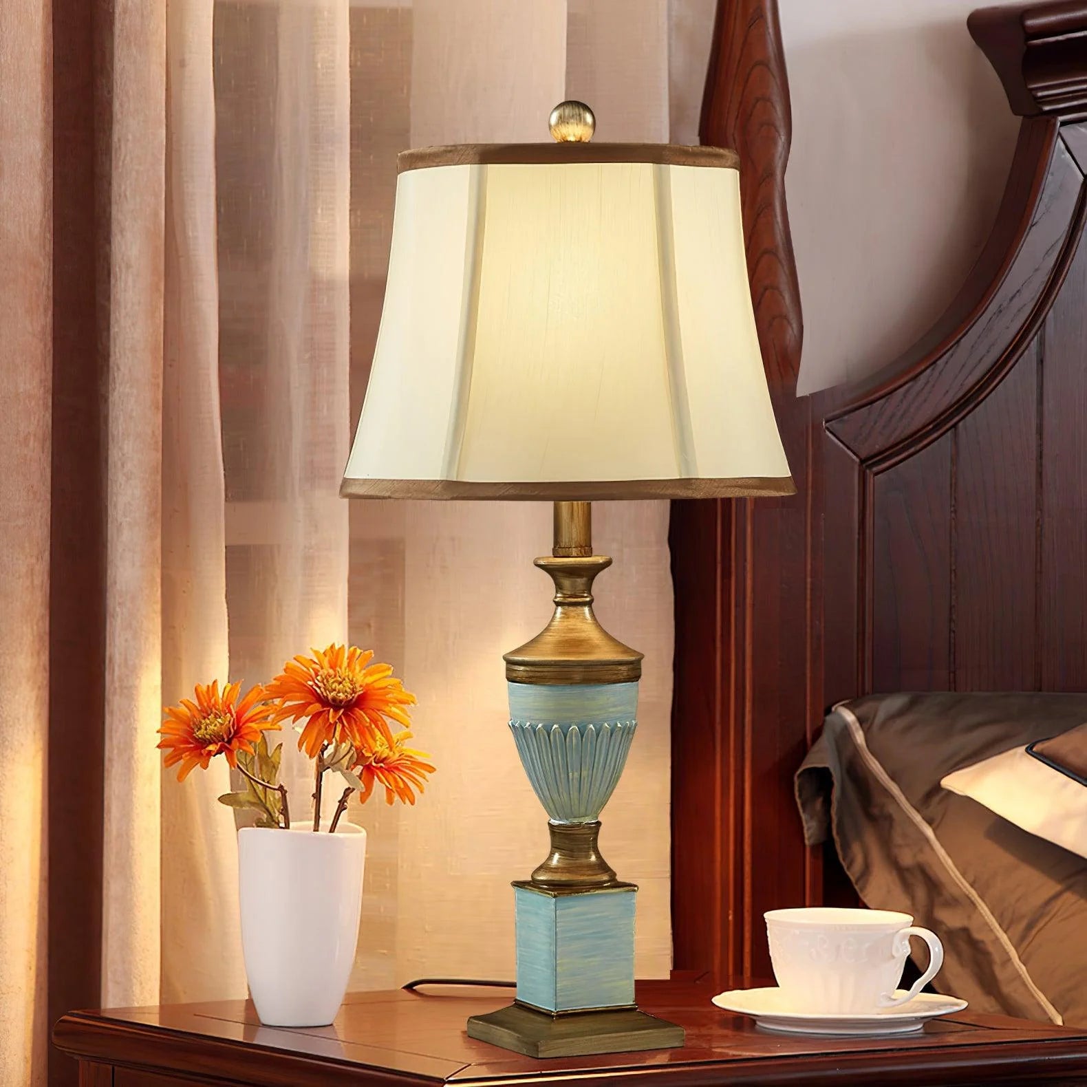 European Luxury Fabric Table Lamp 5