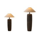 Front view of two rural lamps on white background