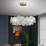 European style Glass Disc Chandelier 2