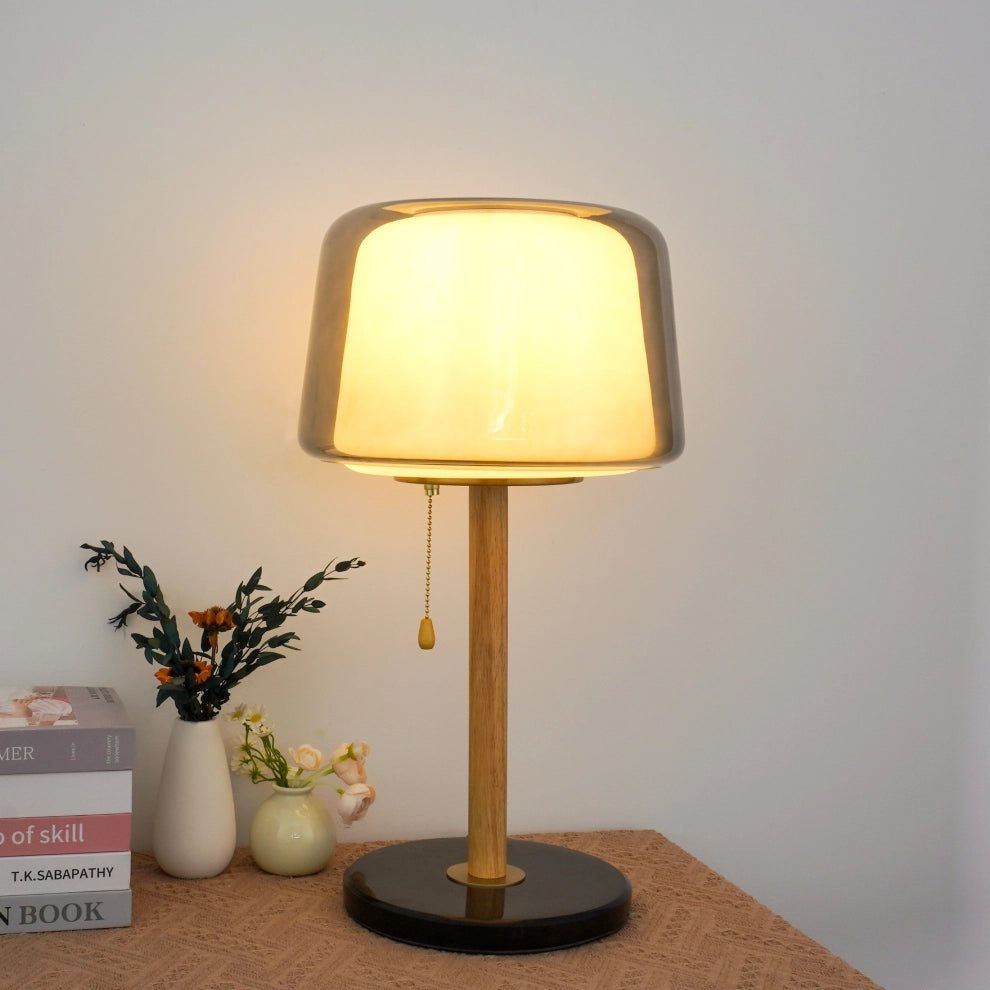 When it is turned on, the Evedal table lamp is a work of art.