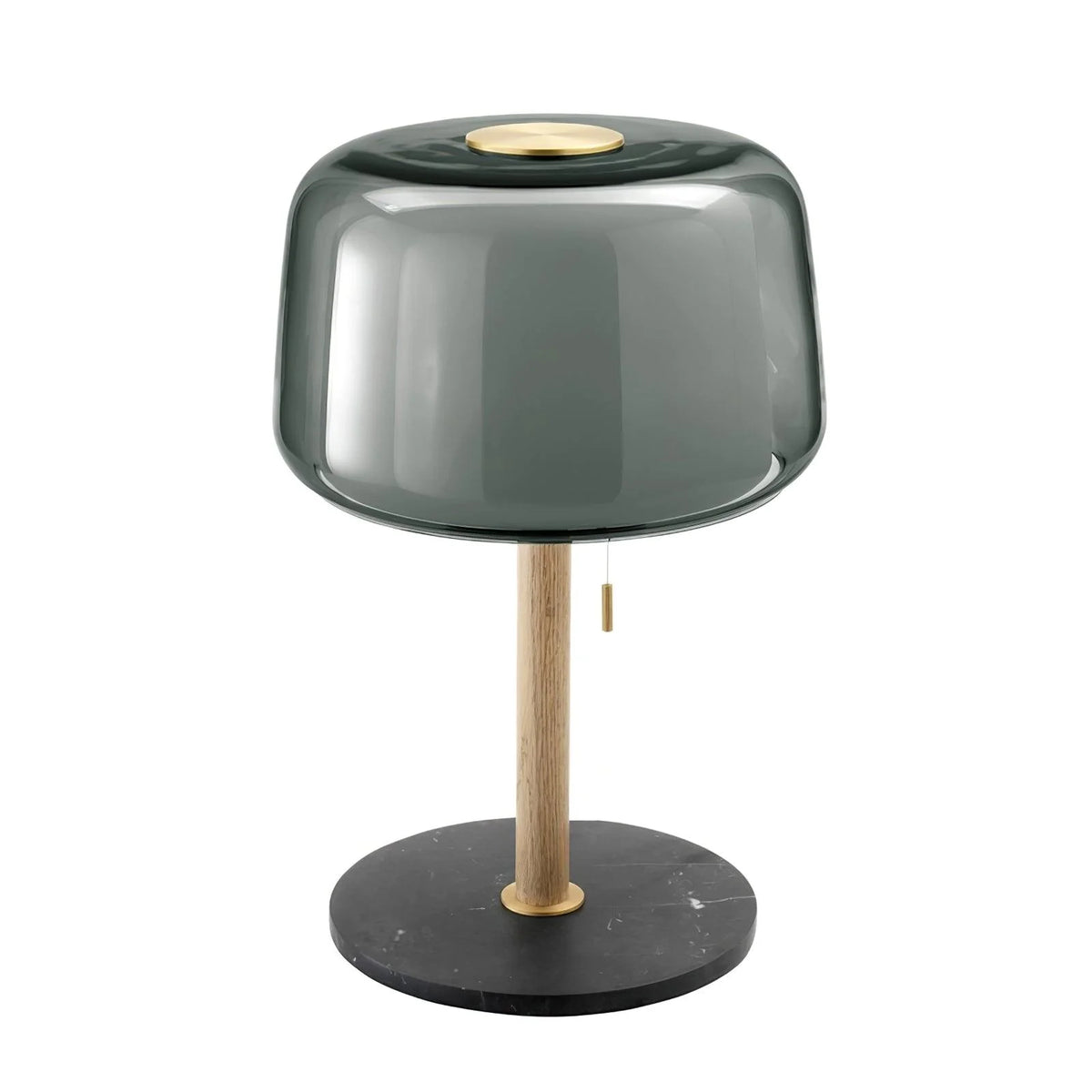 Front view of the evedal table lamp when the light is off