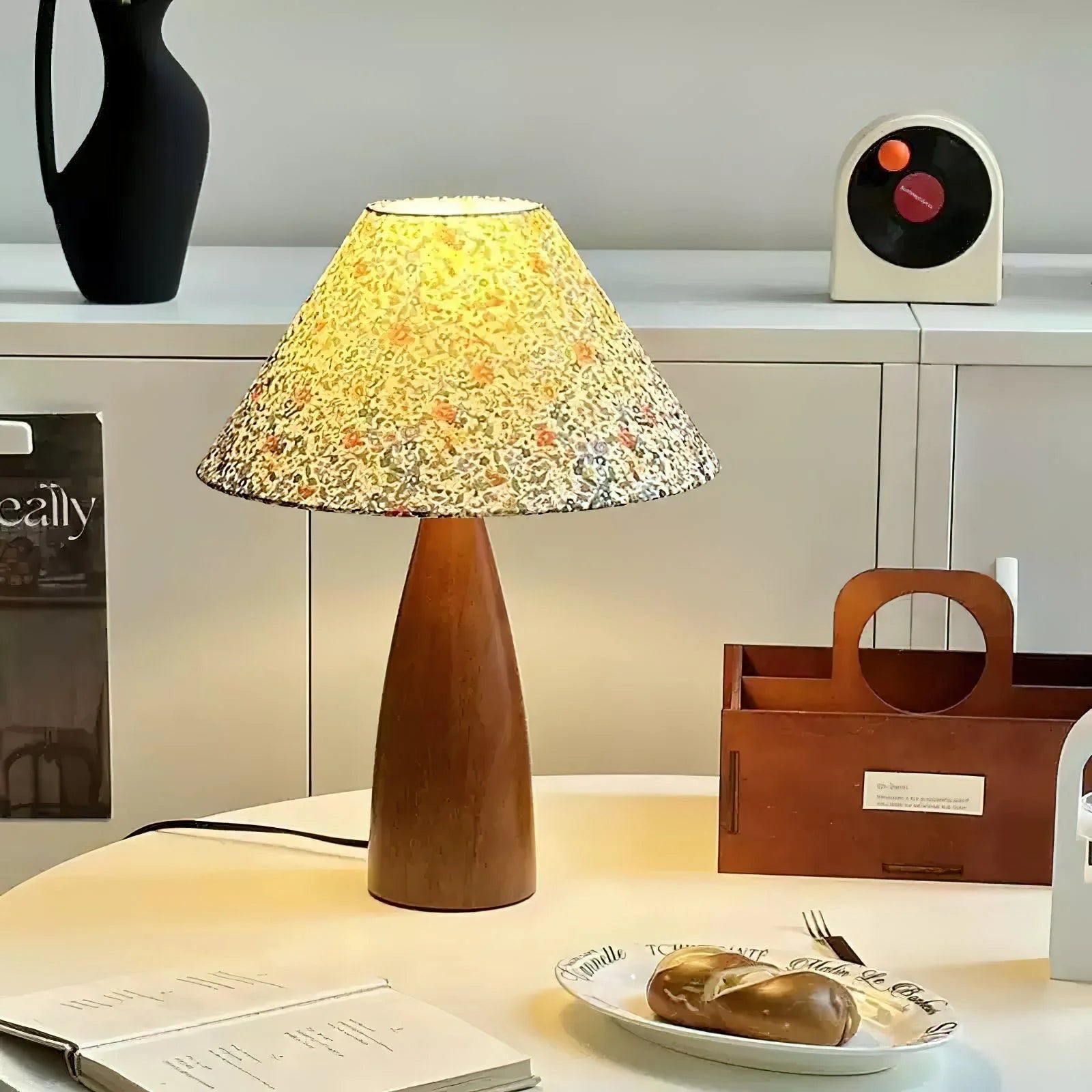 Figured Fabric Table Lamp 10