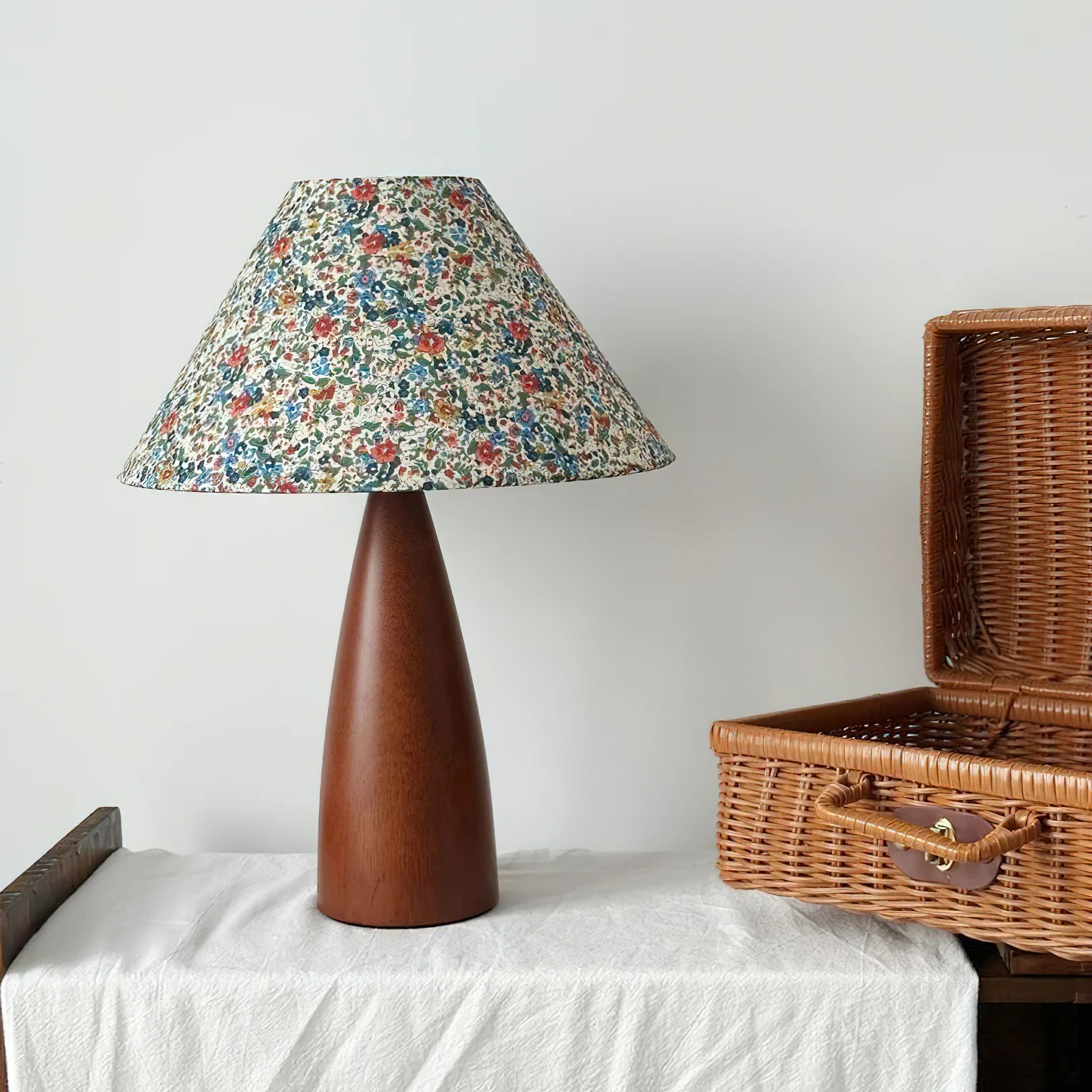 Figured Fabric Table Lamp 13