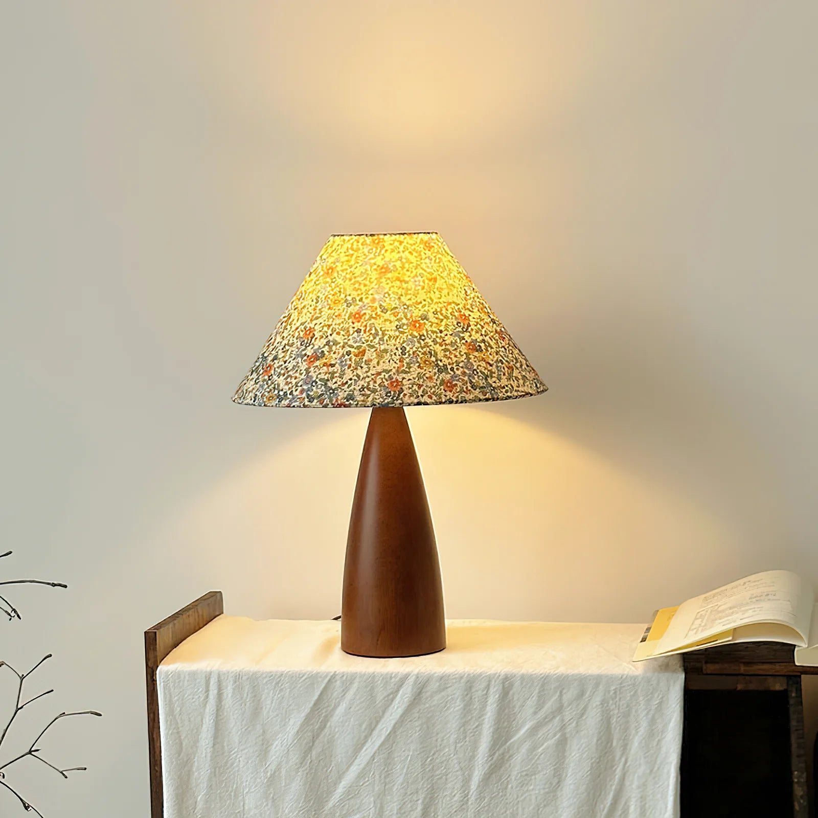 Figured Fabric Table Lamp 4