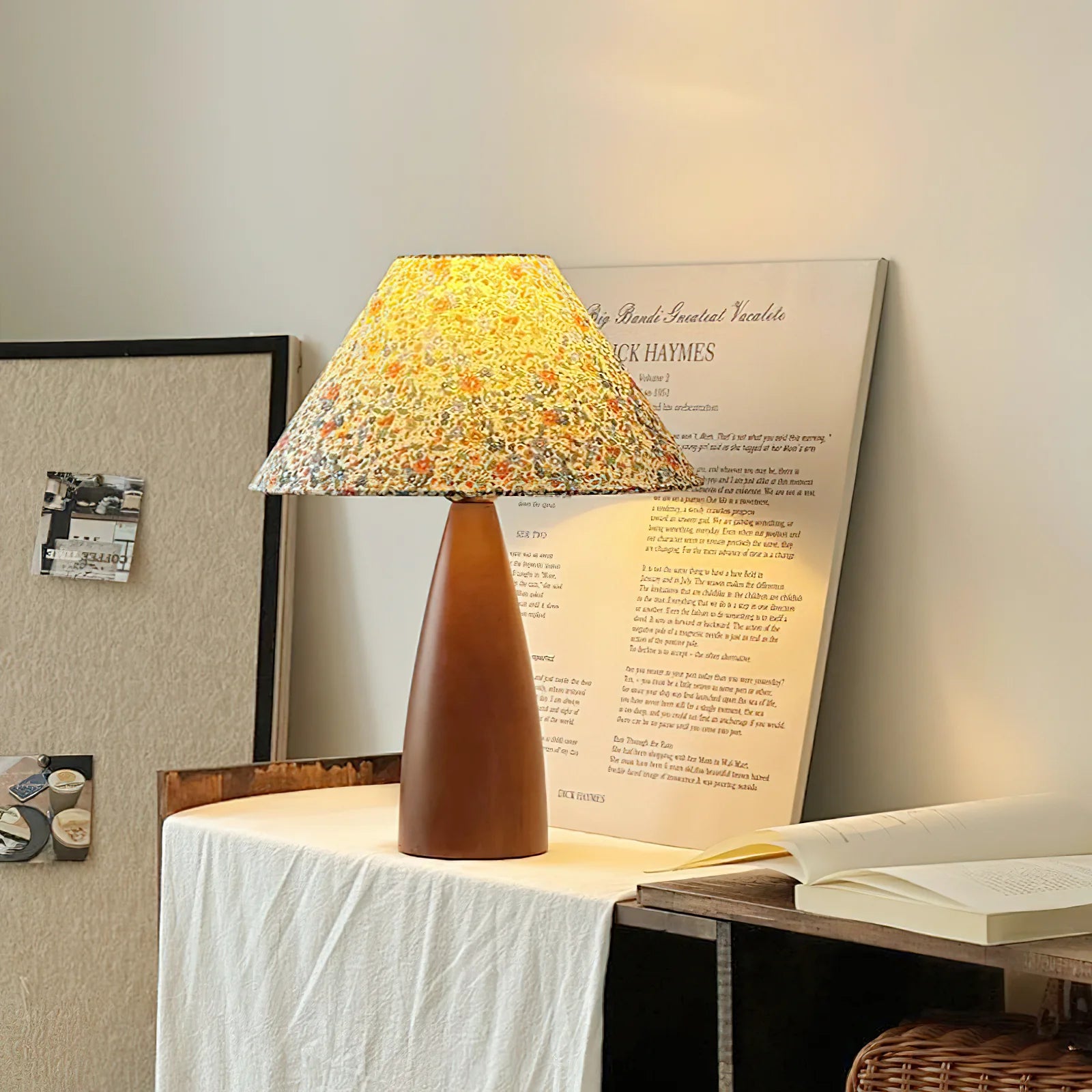 Figured Fabric Table Lamp 5