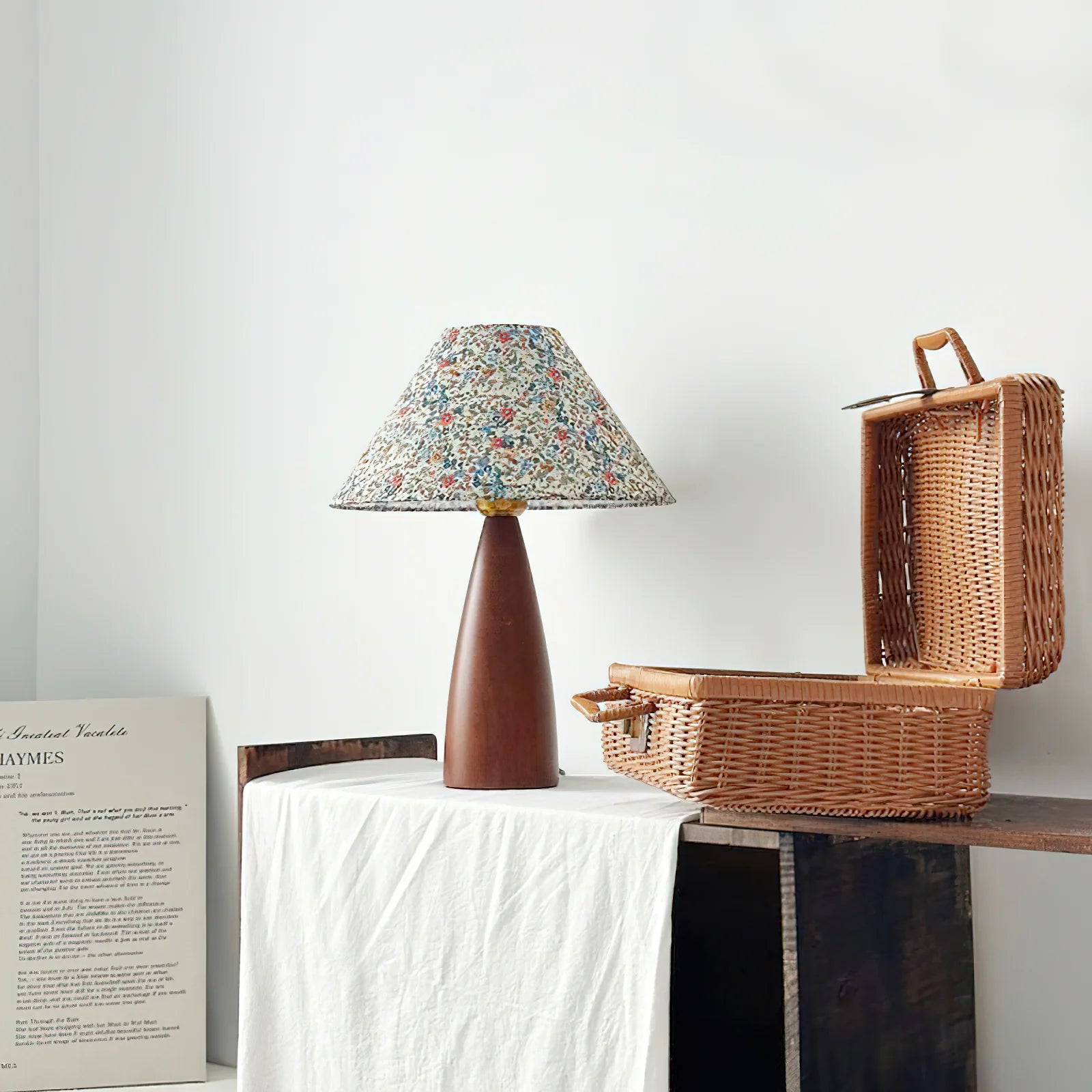 Figured Fabric Table Lamp 6