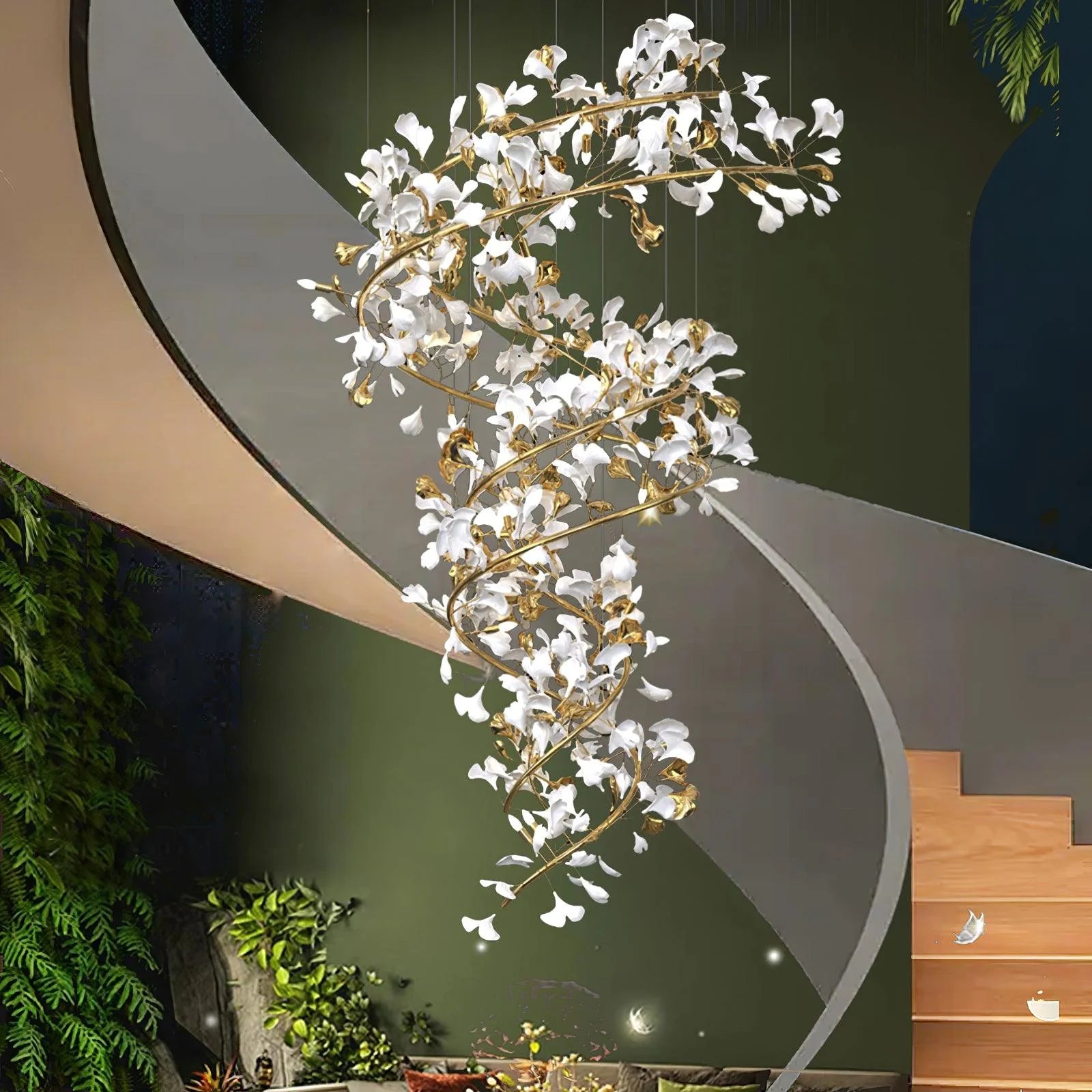 Flower Ginkgo Chandelier 10