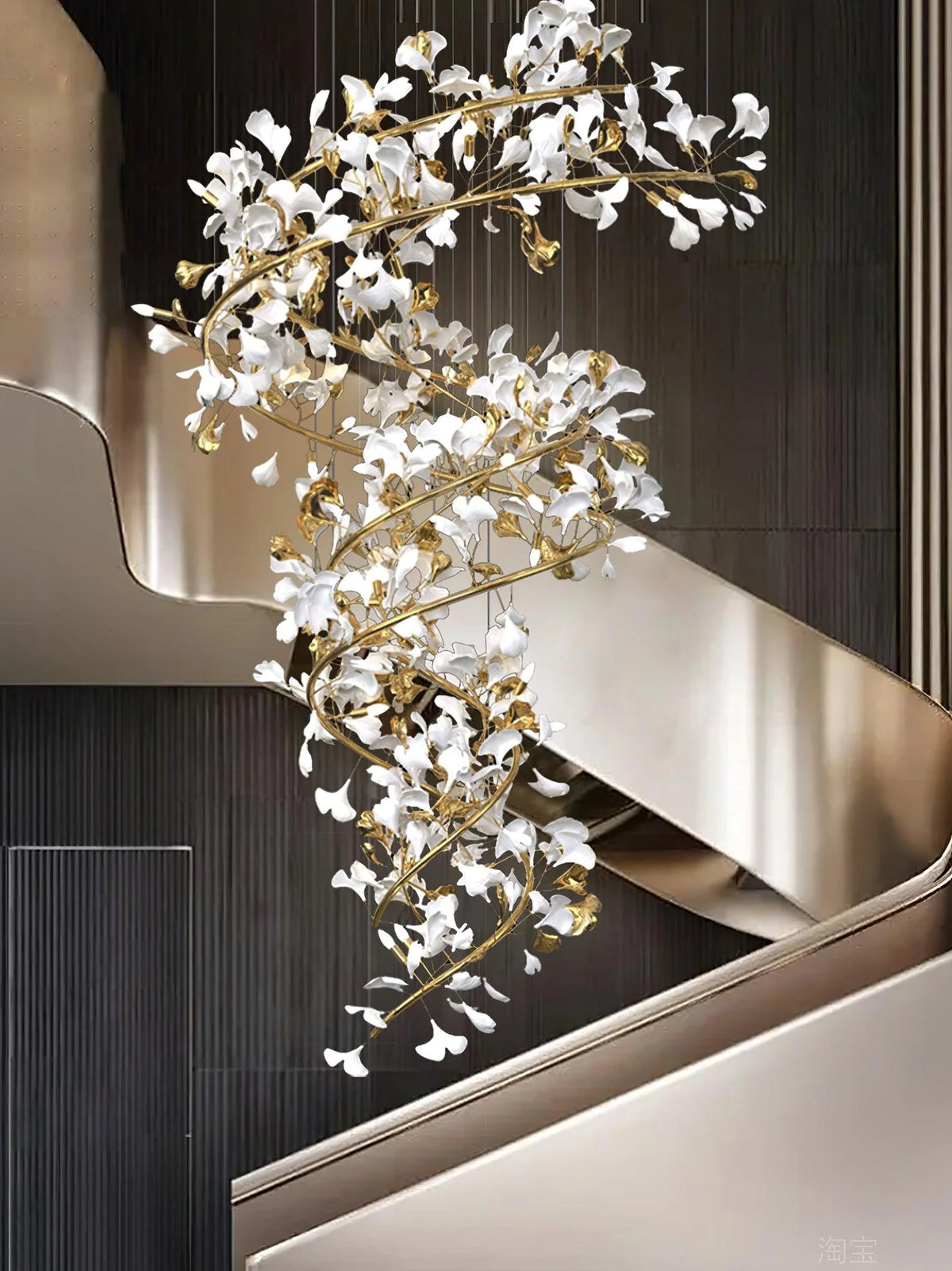 Flower Ginkgo Chandelier 13