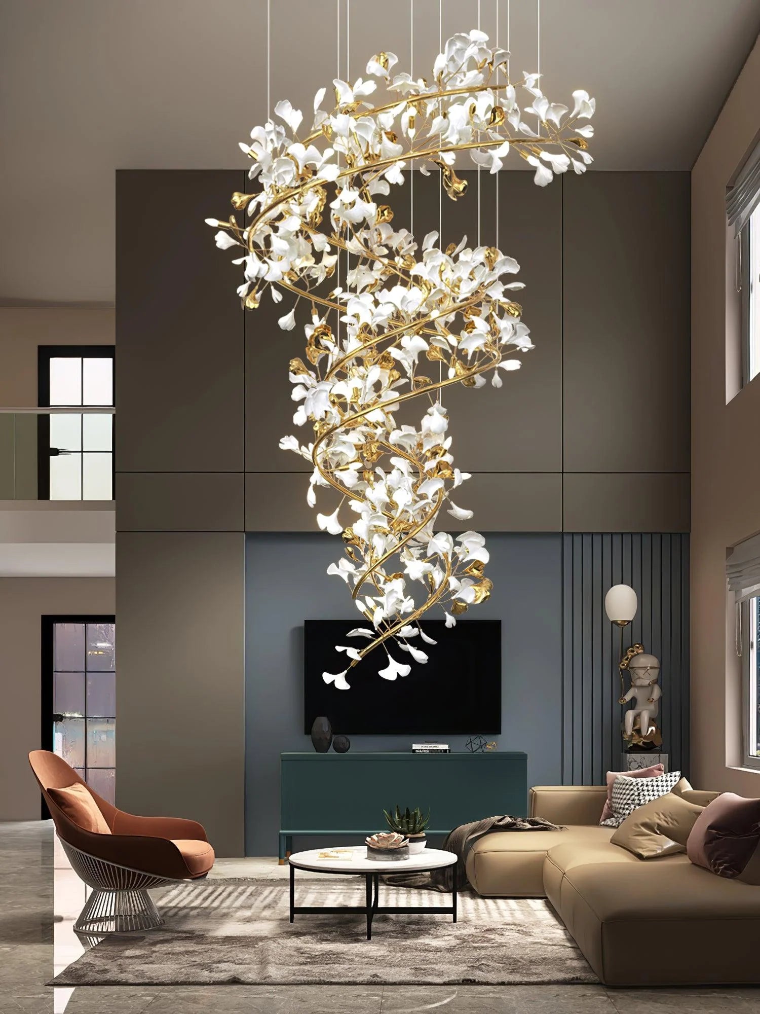 Flower Ginkgo Chandelier 14