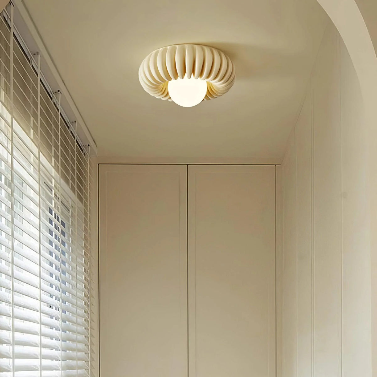 French_Pleated_Ceiling_Light_2