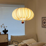 French_Pleated_Fabric_Pendant_Light_3