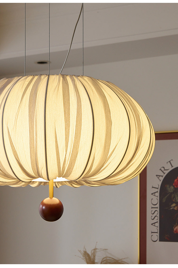 French_Pleated_Fabric_Pendant_Light_6