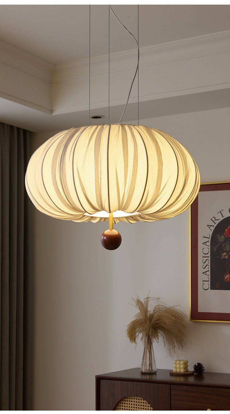 French_Pleated_Fabric_Pendant_Light_8