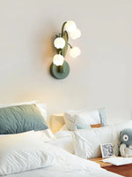 lily wall sconce with 5 buds