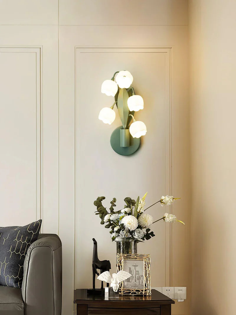 french wall lamp in the living room