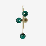 Green Glass Wall Lamp with Vintage Elegance – Perfect for Modern and Retro Interiors