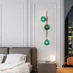 Eco-Friendly Green Glass Wall Lamp – Adds a Touch of Nature to Your Space