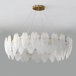 Glass Feather Chandelier 5