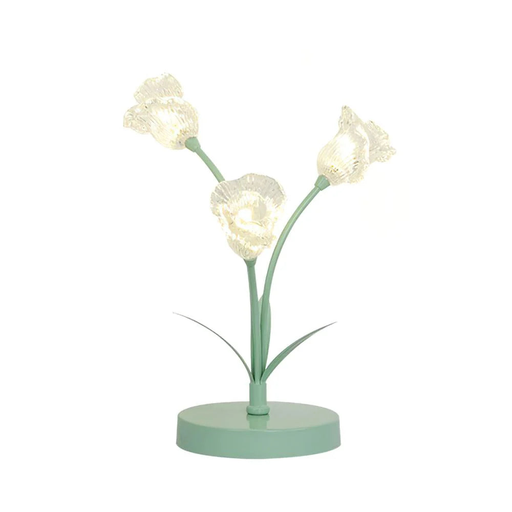 Glass Tulip Flower Table Lamp 1