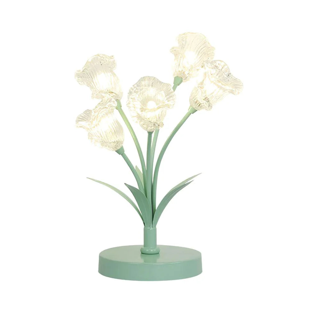 Glass Tulip Flower Table Lamp 5