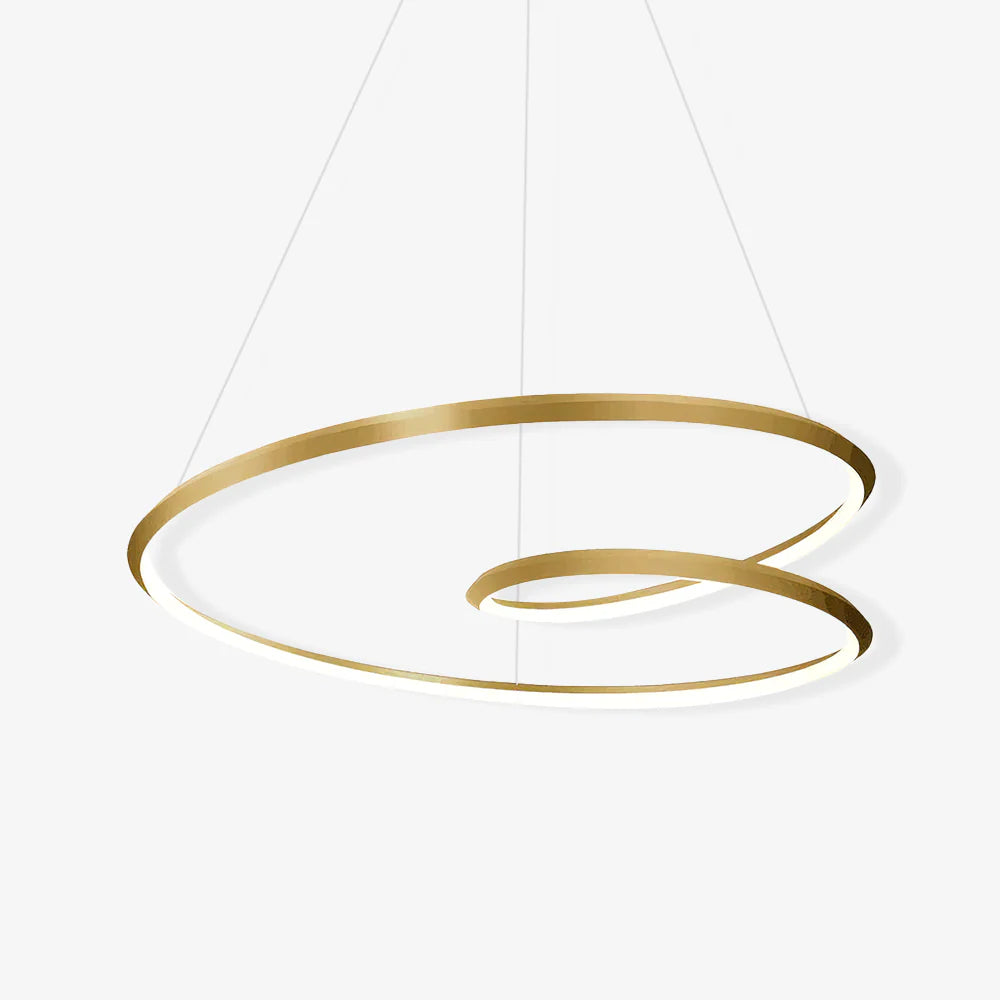 Gold Double Ring Chandelier 3