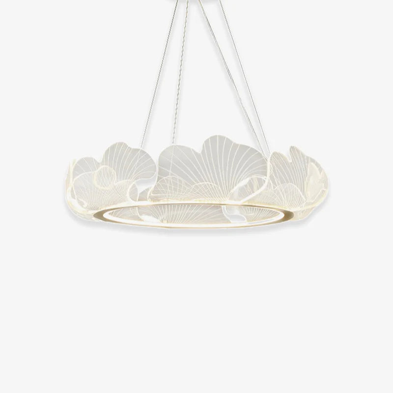 Lustre en feuille d'or