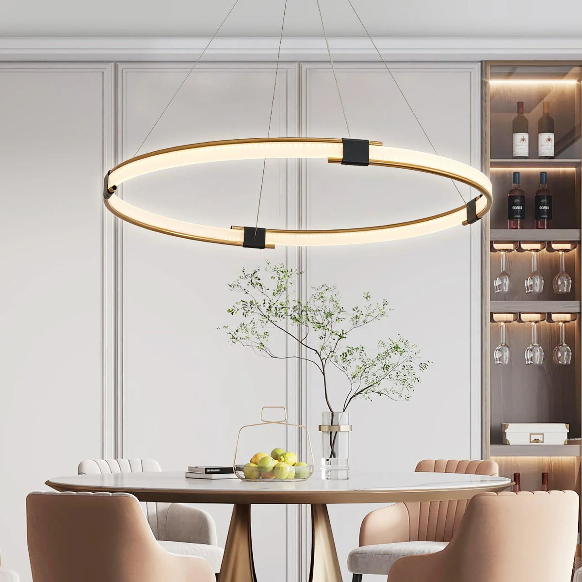 Gold Ring Pendant lamp 10