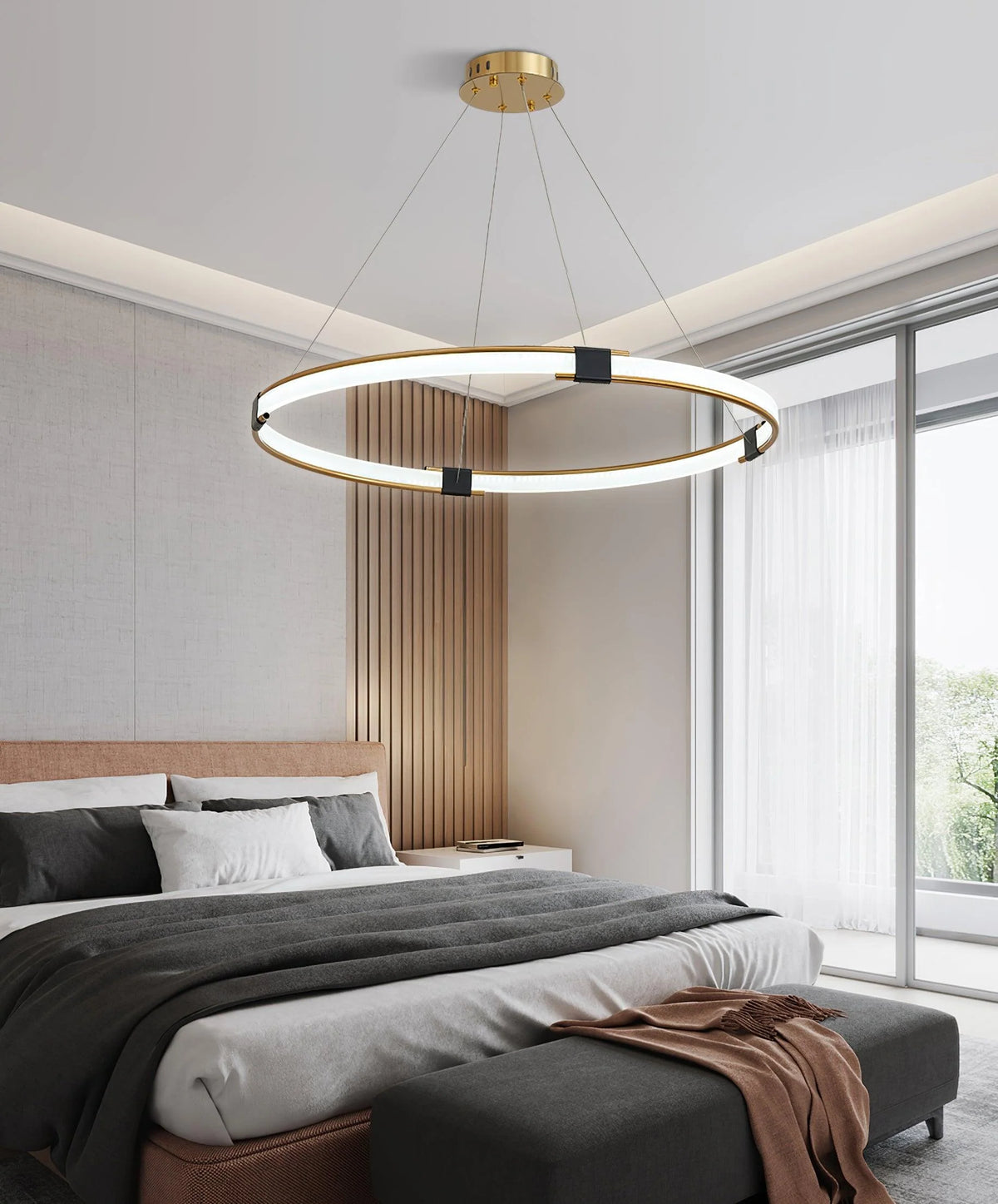 Gold Ring Pendant lamp 6