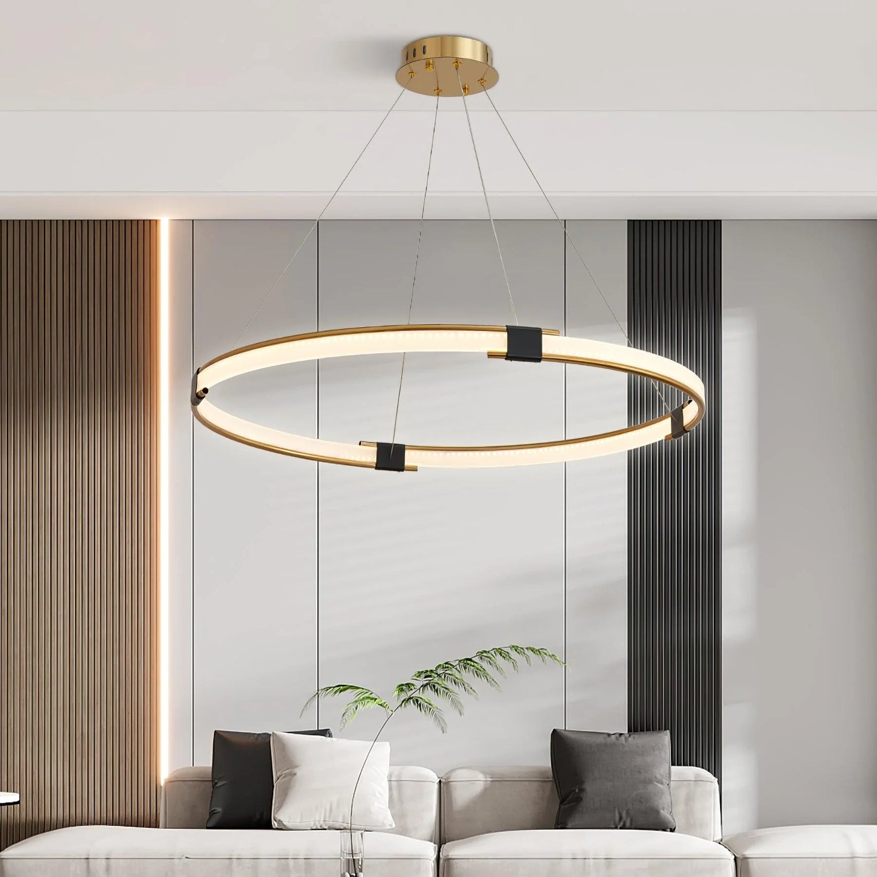 Gold Ring Pendant lamp 9