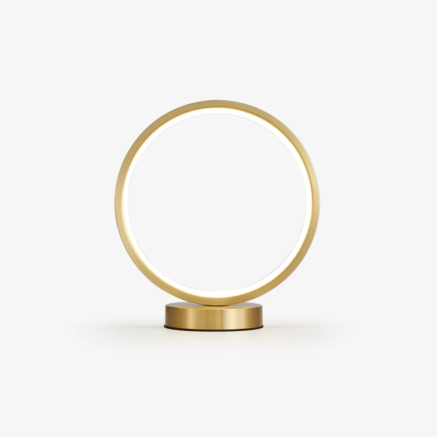 Gold Round Table Lamp 1