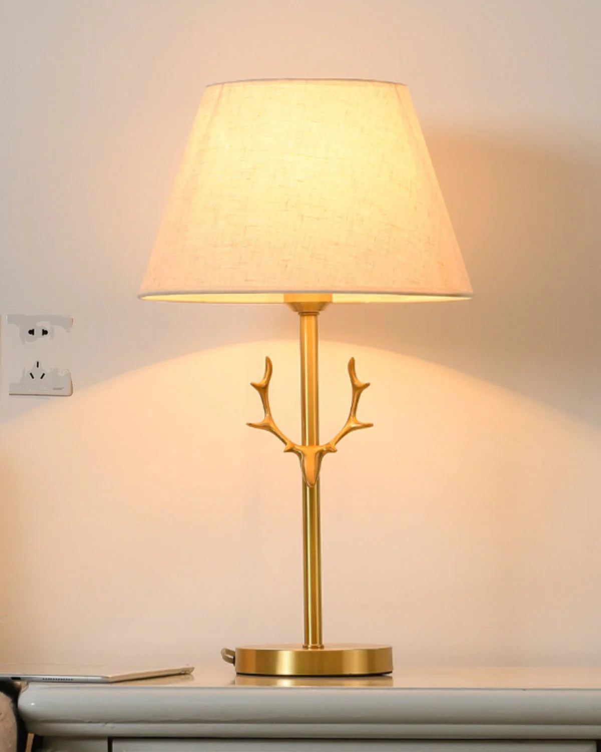 Golden Antler Table Lamp 7