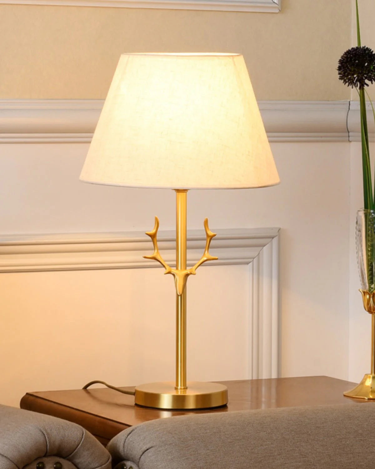 Golden Antler Table Lamp 9