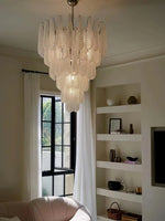 Grid Glass Waterfall Pendant lamp 4