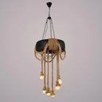 Hemp Rope Industrial Tire Chandelier 2