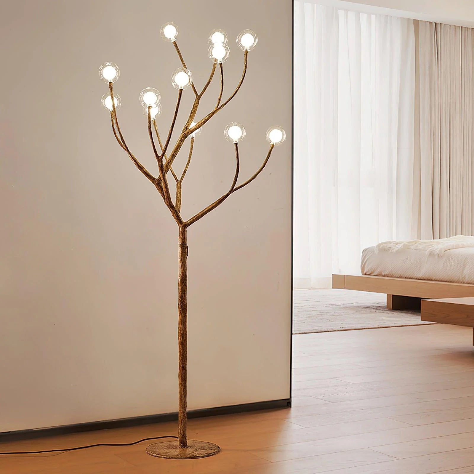 Imitation Wood Branch Floor Lamp 9