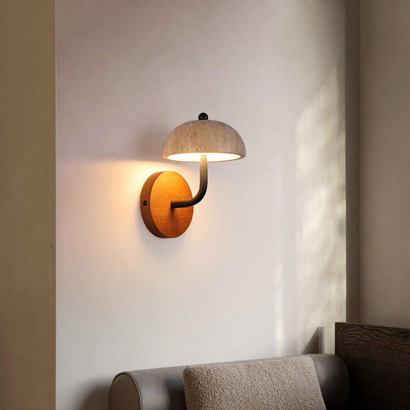 retro Travertine Hat Wall Lamp