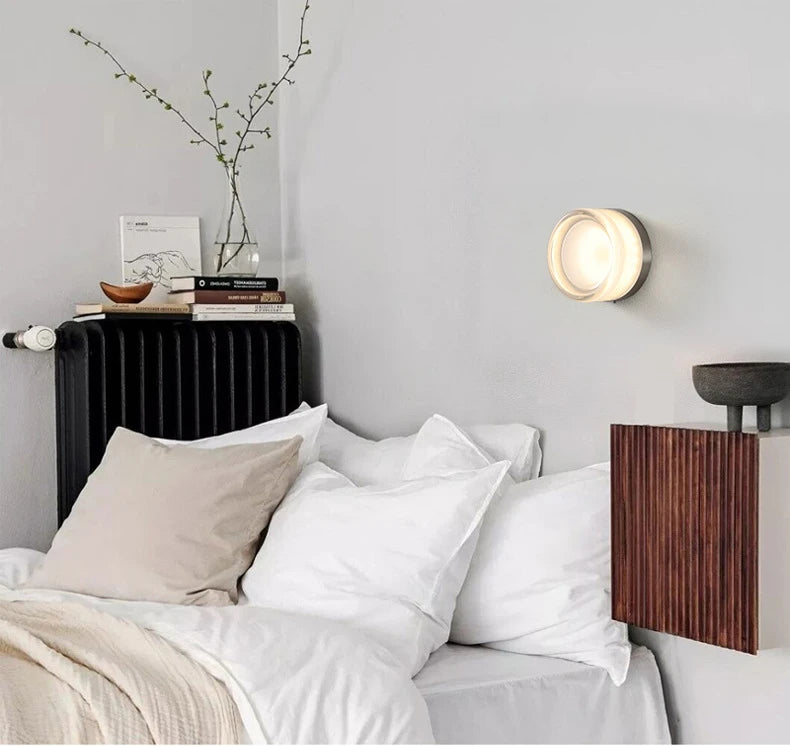 dimple wall lamp in the bedroom