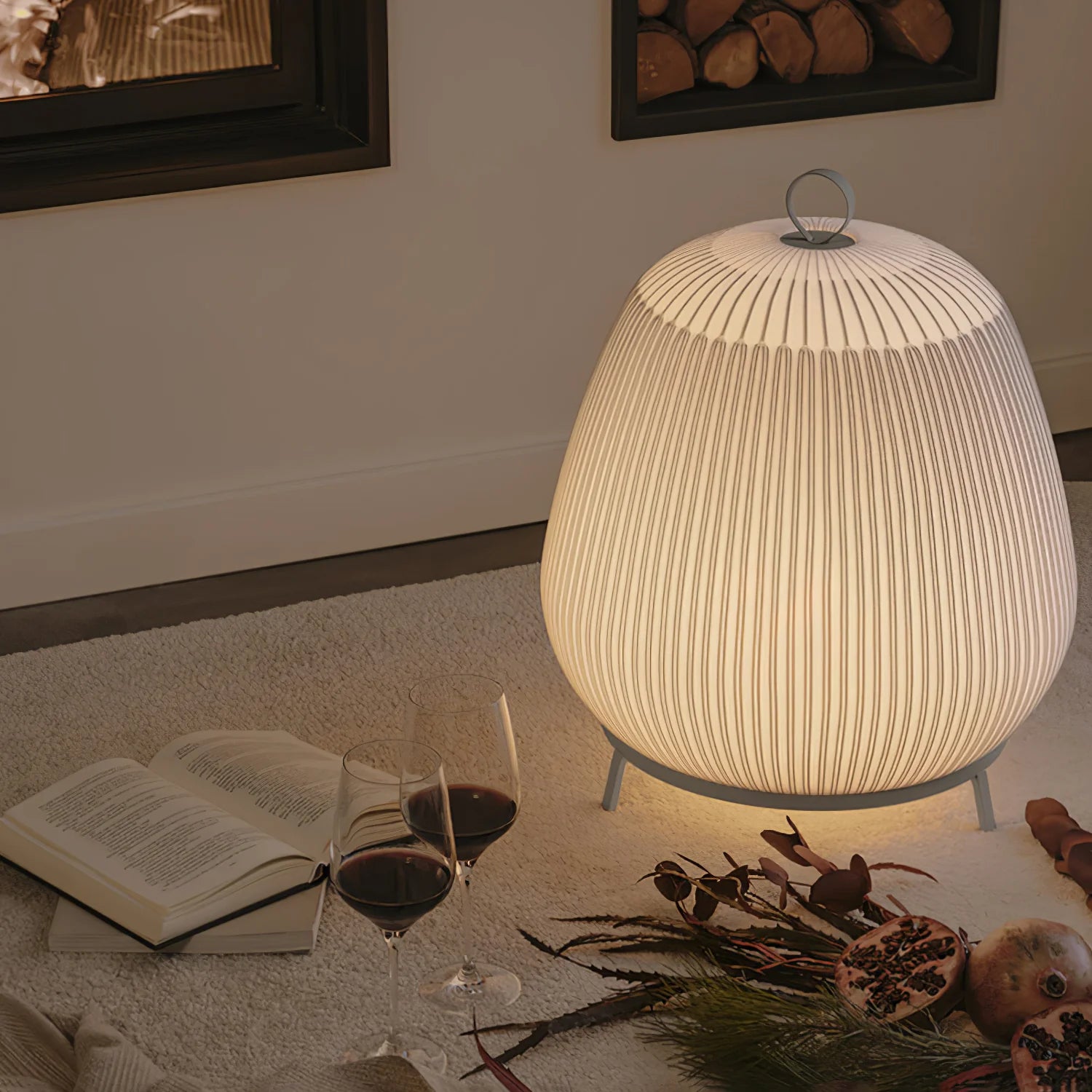 Lantern Knit Table Lamp 14