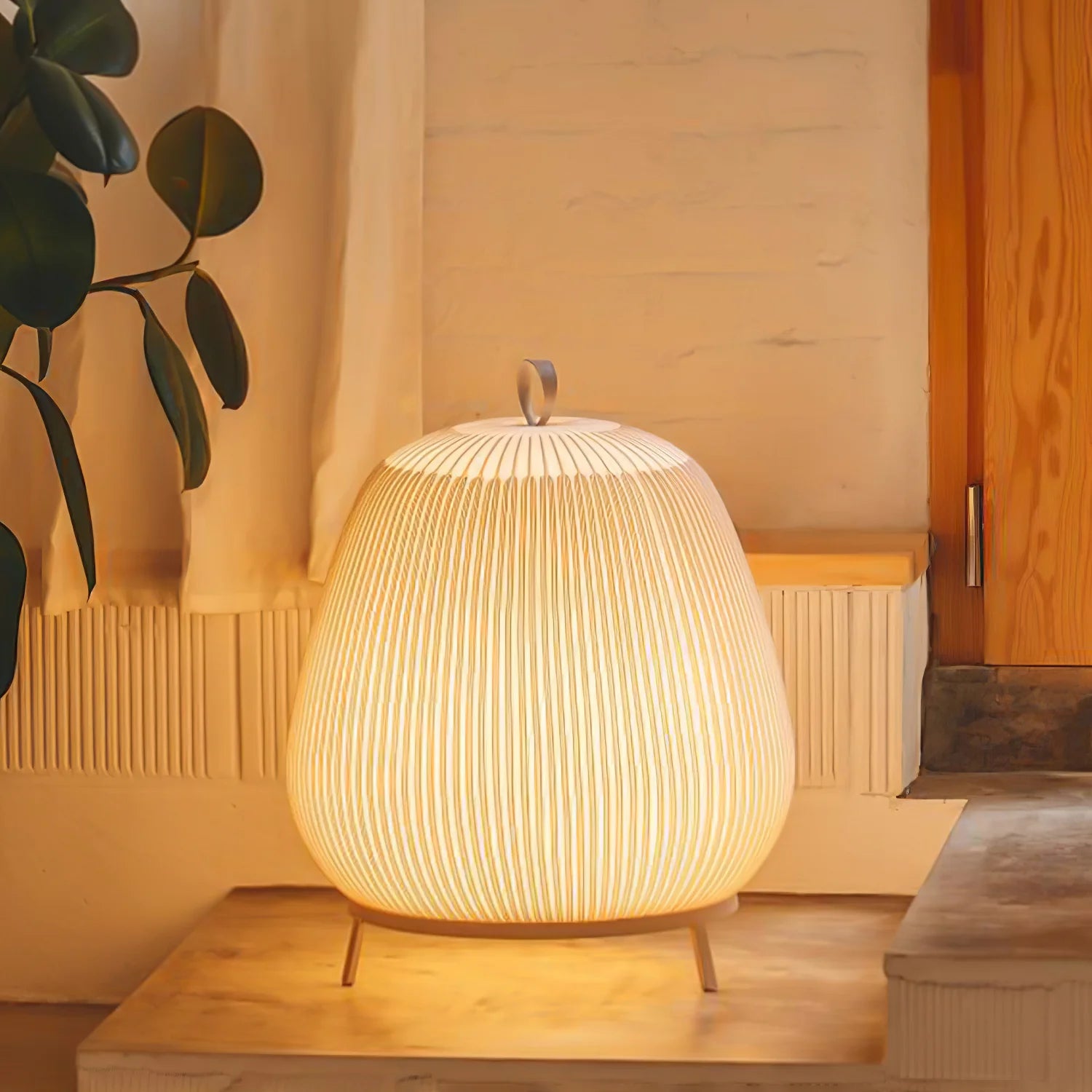 Lantern Knit Table Lamp 19