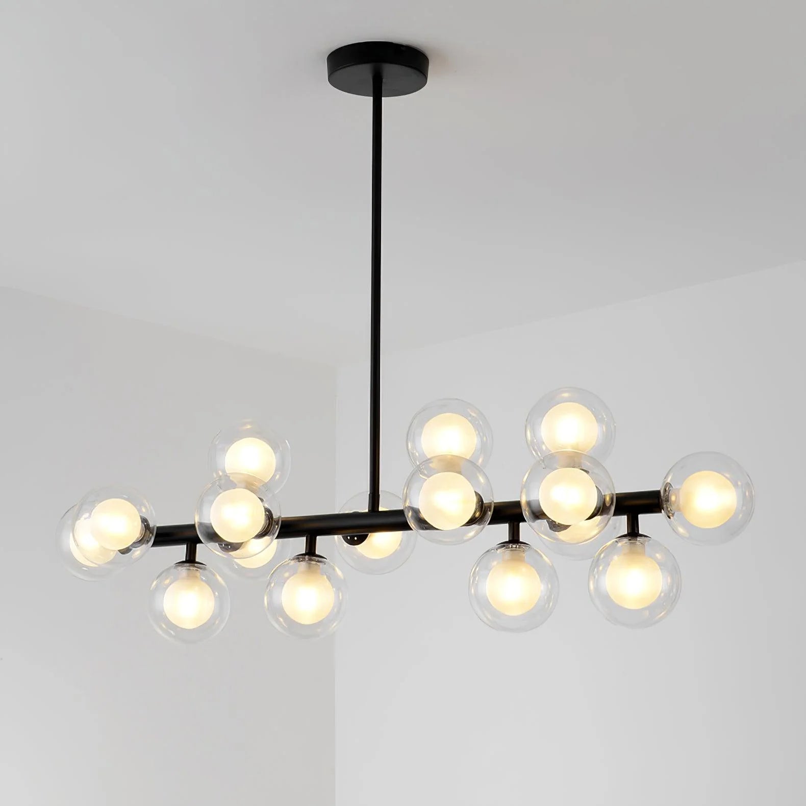 Linear Glass Bubble Chandelier 12