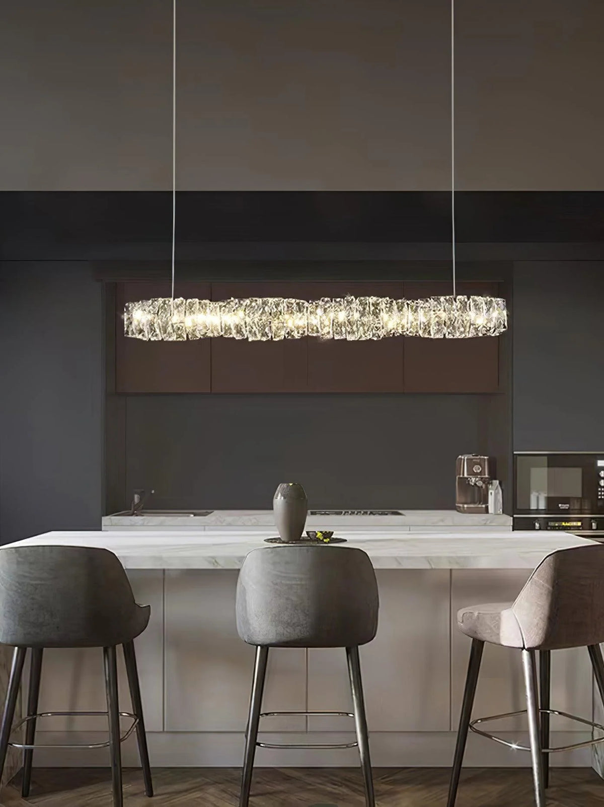 Long Crystal Pendant Lamp 12