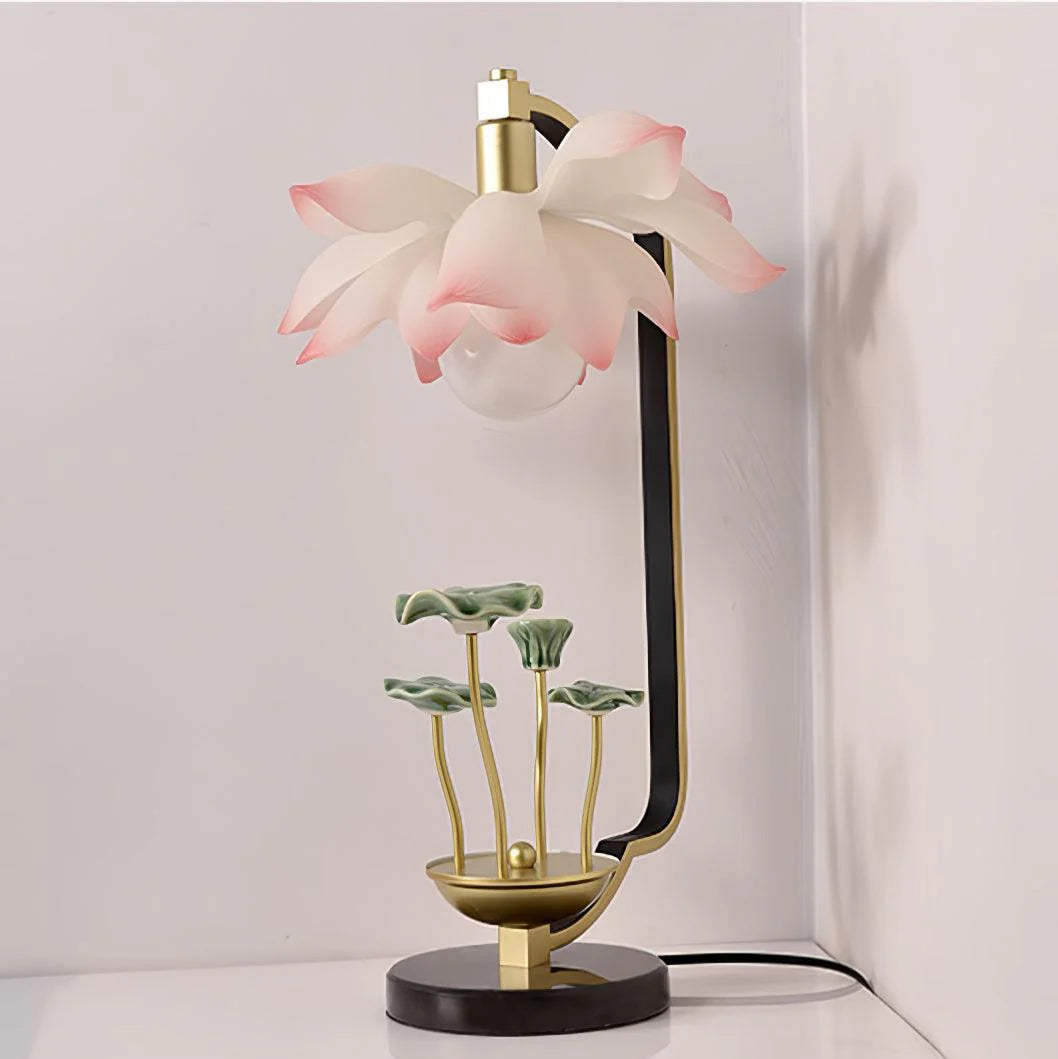 Lotus Chinese Table Lamp 11