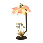 Lotus Chinese Table Lamp 14