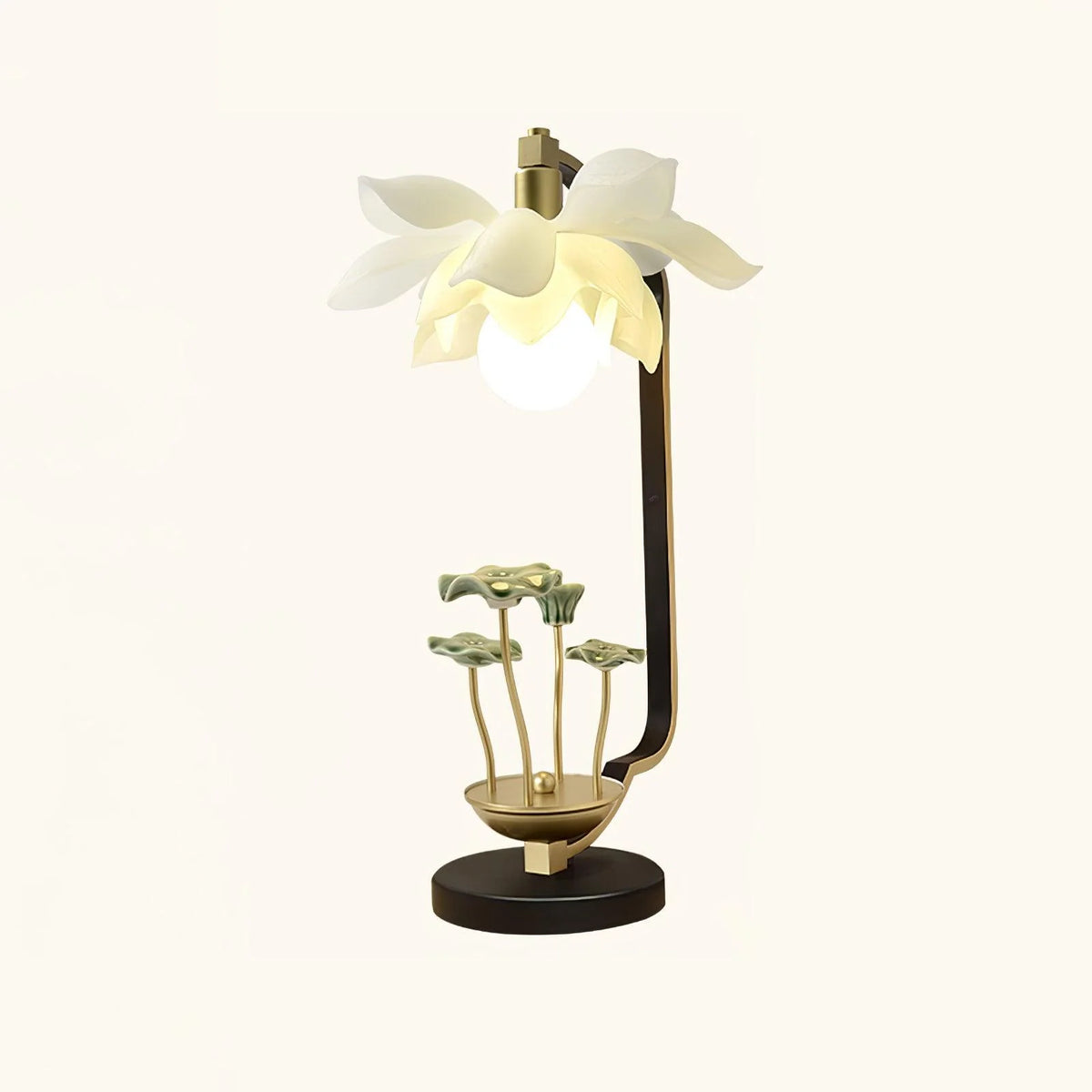 Lotus Chinese Table Lamp 15